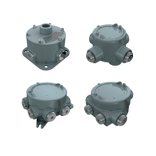 Ex Flameproof Aluminium Junction Box - IECEx ATEX Hazardous Area Zone 1,2